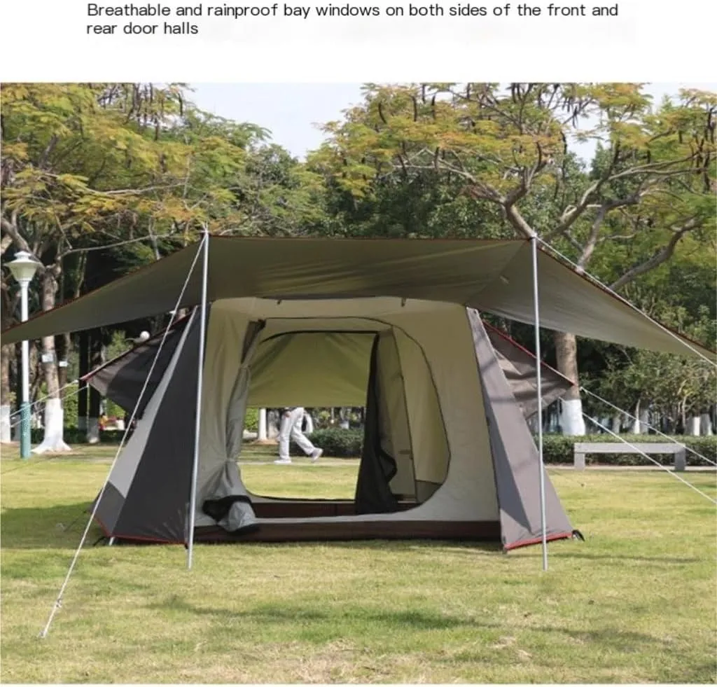 Tent Outdoor Fully Automatic Double-Layer Sunproof and Rainproof Aluminum Alloy Camping Tent Multi-Person Tent Outdoor Tent