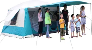 Tent Outdoor Tent for 5-8 People, Rainproof, Thickened, Two-Bedroom and One-Living Room Camping Folding Tent Outdoor Tent