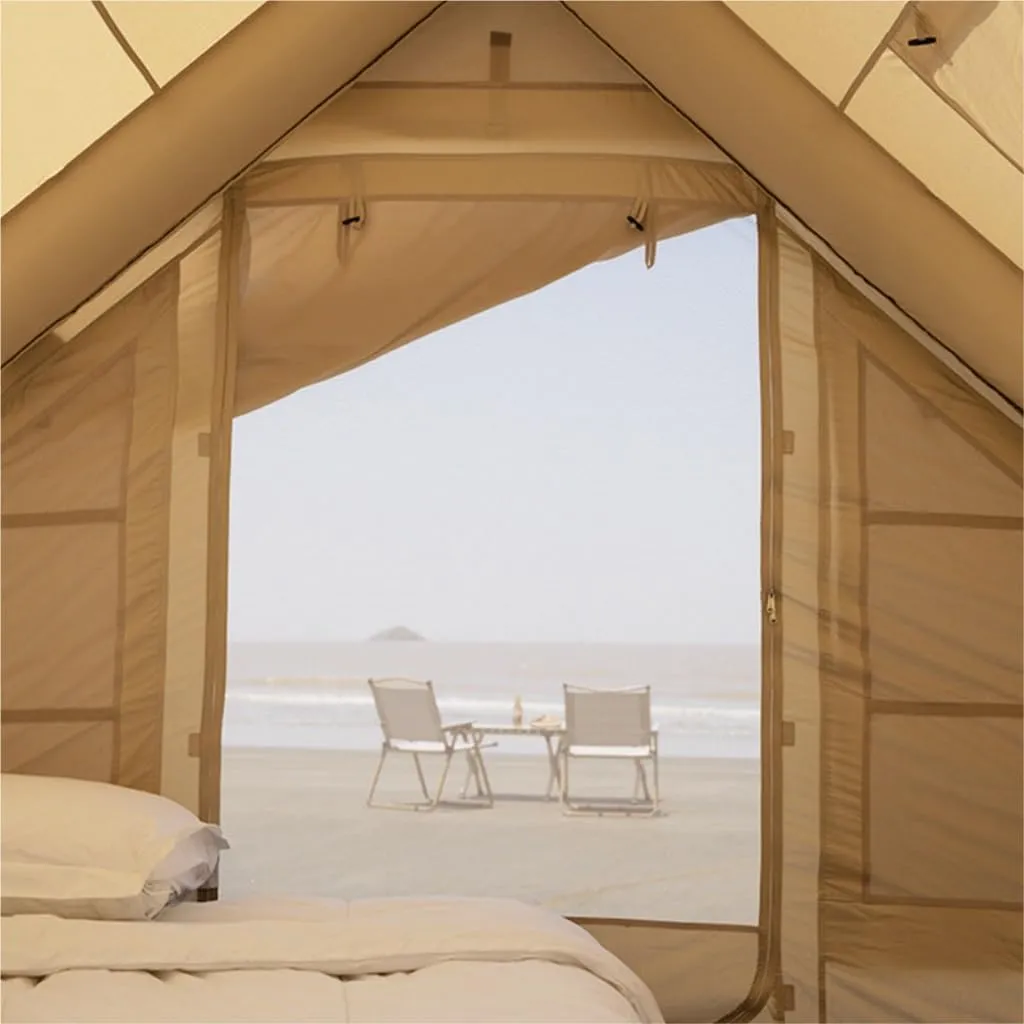Tent Portable Outdoor Inflatable Tent 6.3㎡ Inflatable Tent Travel Tent Free Tent Rain-Proof and Mosquito-Proof Tent Outdoor Tent