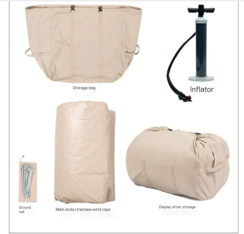 Tent Portable Outdoor Inflatable Tent 6.3㎡ Inflatable Tent Travel Tent Free Tent Rain-Proof and Mosquito-Proof Tent Outdoor Tent