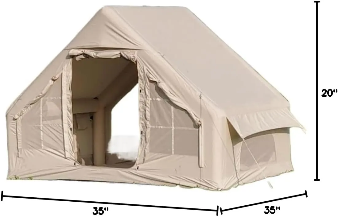 Tent Portable Outdoor Inflatable Tent 6.3㎡ Inflatable Tent Travel Tent Free Tent Rain-Proof and Mosquito-Proof Tent Outdoor Tent