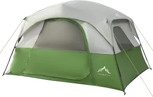 Tents 6 Person for Camping,Easy Setup Waterproof Windproof Camping Tent,Double Layer -10'X9'X79in(H)