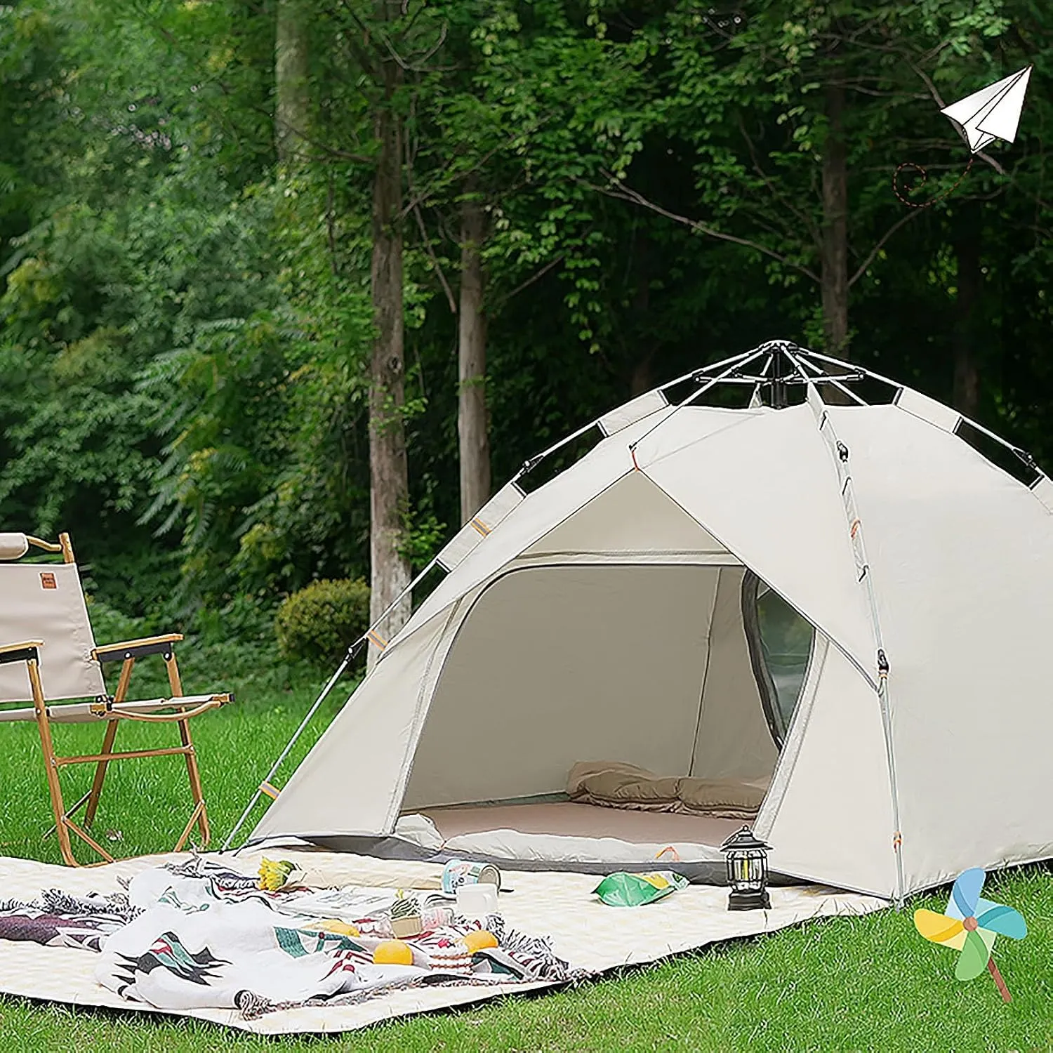 Tents, Camping Tent, Pop up Tents for Camping, Instant Camping Tent with Window for Outdoor Family Camping, Hiking, Hunting
