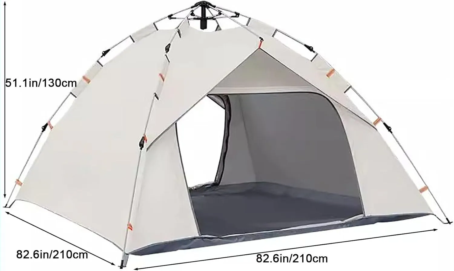 Tents, Camping Tent, Pop up Tents for Camping, Instant Camping Tent with Window for Outdoor Family Camping, Hiking, Hunting