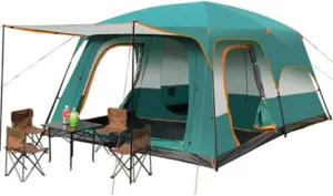 Tents Two-Bedroom Tent Leisure Camping Double-Decker Oversized Thickened Rainproof Tent