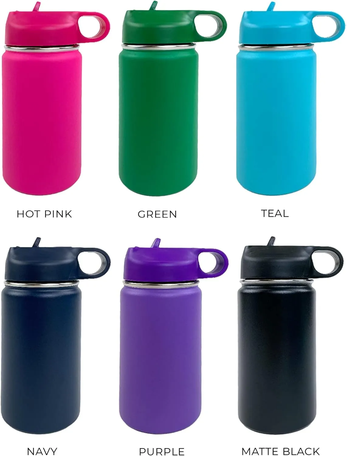 The Crafty Engineer Big & Little Sister Brother Water Bottle (Black)