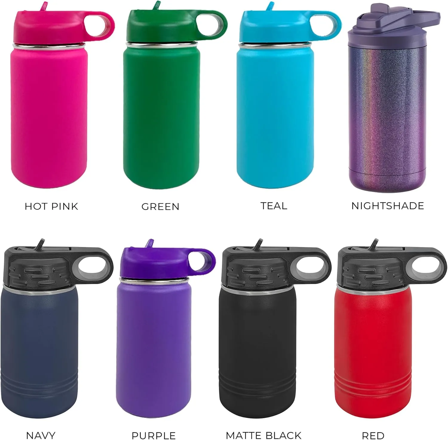 The Crafty Engineer Personalized Flower Girl & Ring Bearer Kids Water Bottle (Hot Pink)