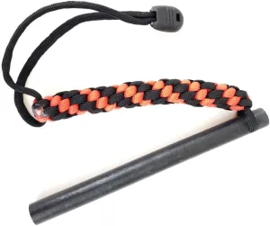 The Hurricane - Ferro Rod Fire Starter with Paracord Lanyard from Sirius Survival