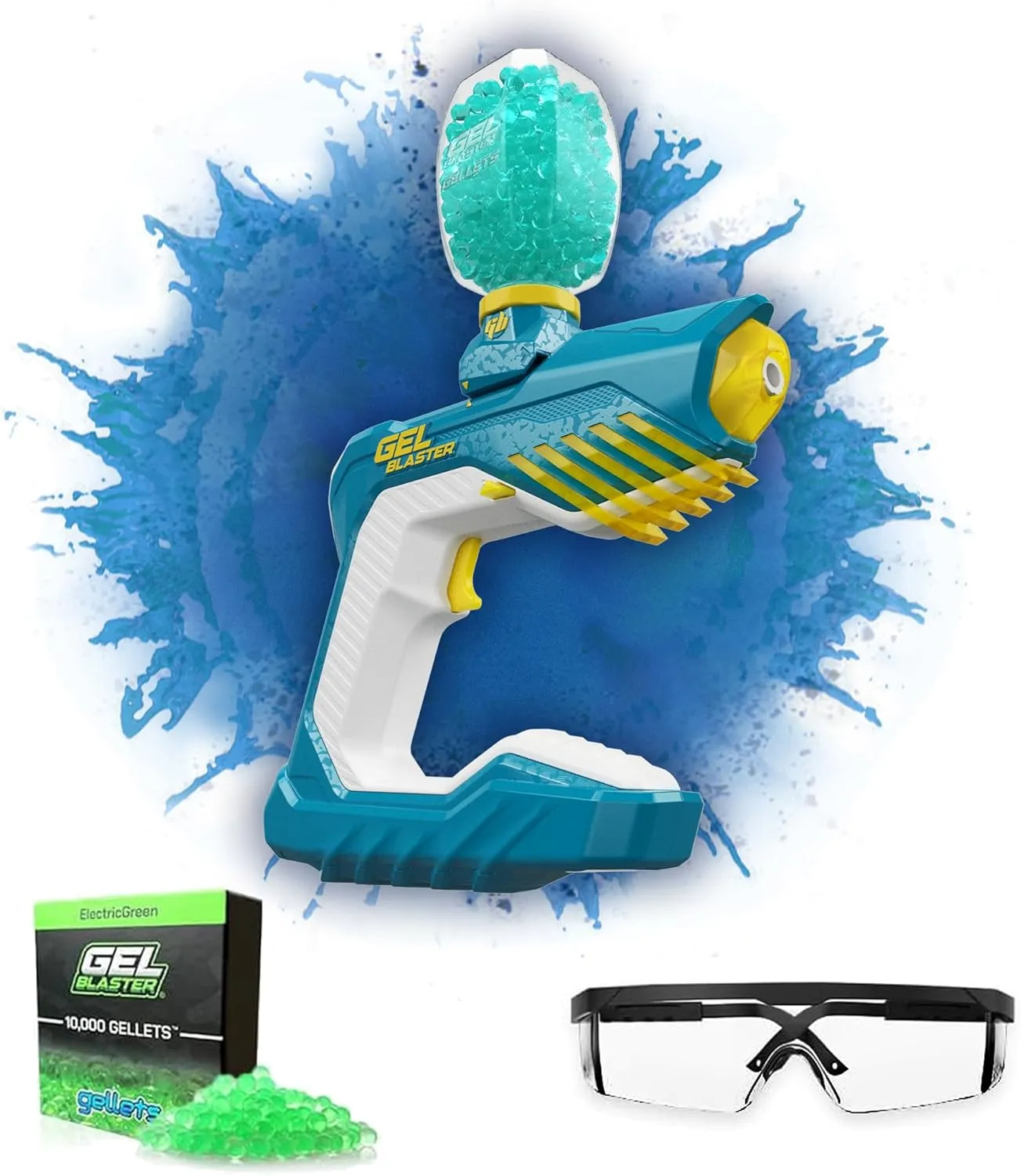 The Original Gel Blaster Piranha - Waterproof Gel Blaster - Extended 100  Foot Range - Automatic Blaster for Outdoor Games & Pool Toys - Ages 14 