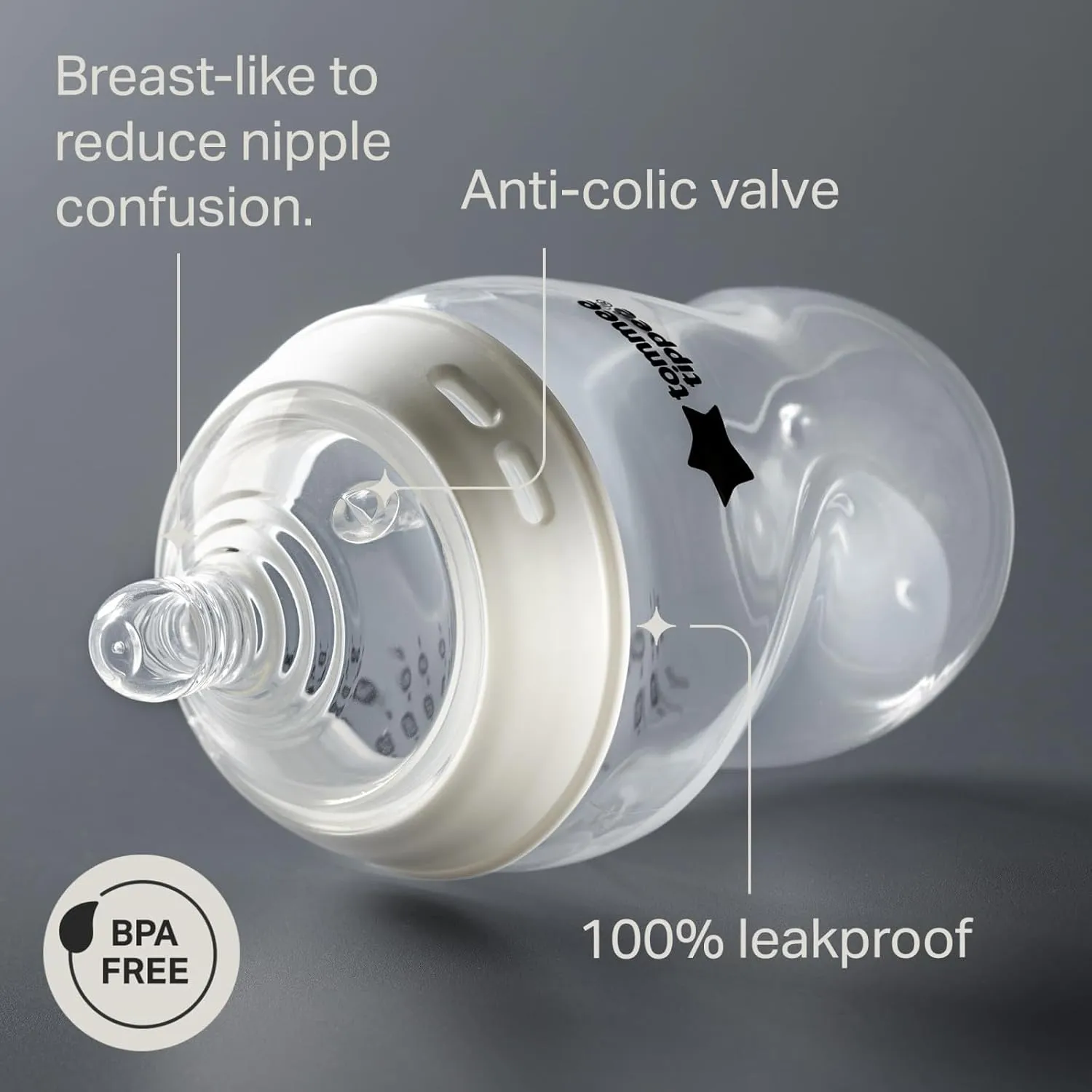 Tommee Tippee Natural Start Silicone BPA Free Baby Bottle & Pacifier Set, Includes 2 x 5oz and 2 x 9oz Bottles and 2 x Pacifiers, Newborn 0  Months, Slow Flow Breast-Like Teat, Baby Feeding Essentials