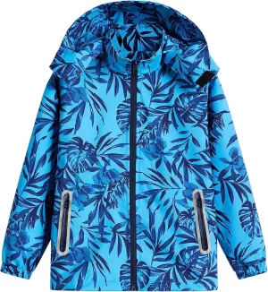 TOP&SKY KIDS Boys Dinosaur Rain Jacket Lightweight Waterproof Raincoats Windbreakers for Kids