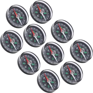 Topyond 10Pcs Hiking Compass Set - Practical, Durable, Lightweight Outdoor Survival Tools for Mountaineering and Adventure, Survival Gear and Supplies