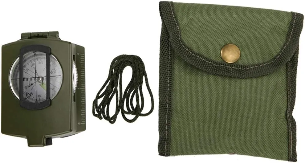 Topyond Compact and Versatile High Precision Lensatic Prismatic American Compass - Ideal for Outdoor Adventures