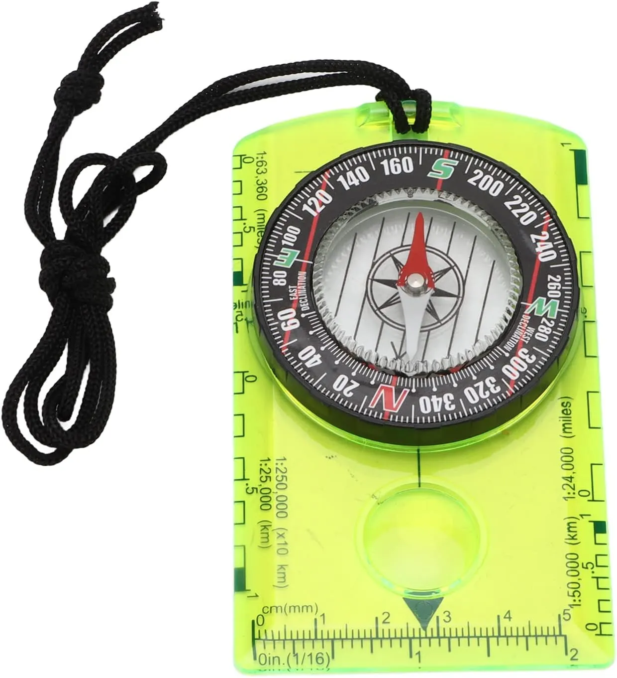 Topyond Lightweight Orienteering Compass - DC361 Map Reading Compass for Hiking and Backpacking