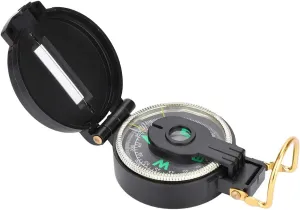 Topyond Portable Folding Lens Compass - Military Style for Outdoor Camping, Hunting, Hiking