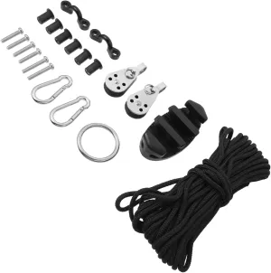Totority Canoe Anchor Kit Kayak Anchor Trolley Accessories Heavy Duty Rope Pulley System for Kayak Rail