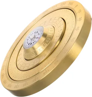 Totority Handheld Lu Pan Compass Chinese Bagua Decor Mini Tai Chi Feng Shui Tool Portable