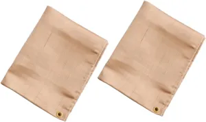 TOYANDONA 2pcs 45x45cm BBQ Insulation Mats Fireproof Camping Blanket Campfire Accessories for Outdoor Cooking