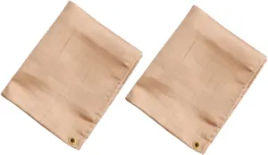 Toyvian 2Pcs Fire Retardant Insulation Mats for BBQ Camping Double Sided Flame Resistant Blankets Lightweight Heat Shield for Outdoor Activities