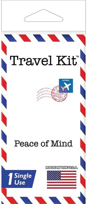 Travel Kit Single Use Traveling Kit with Tooth Brush & Paste, Compressed Towel, Comb, Skin Lotion, Antiseptic Wipe, Wet Wipe & Hand Sanitizer - 10 Units