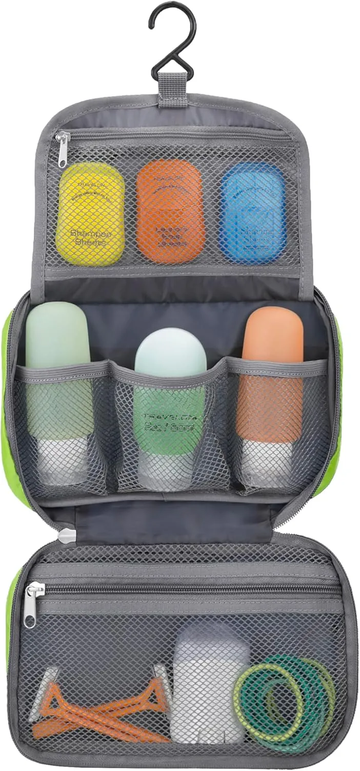 Travelon Compact Hanging Toiletry Kit, Lime, One Size