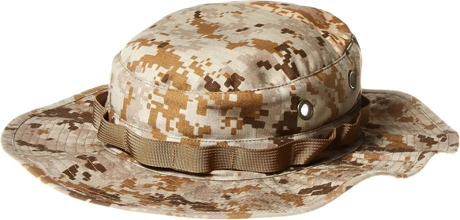 Tru-Spec Gen-II Adjustable Boonie Hat - Military Standard Issue - Adjustable Strap - 65/35 Polyester/Cotton Rip-Stop - OSFM