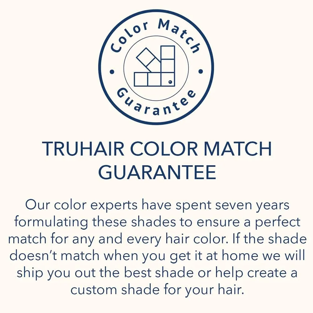 TRUHAIR Color & Conceal Waterproof Root Touch Up Hair Color Concealer - Hair Cover up for Gray Coverage and Hairline Filling - 11 Hair Colors Available (Darkest Brown)
