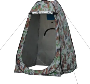 TUKAILAI Portable Pop Up Privacy Tent, Outdoor Camping Bathroom Toilet Shower Tent Spacious Dressing Changing Room for Hiking Beach Picnic Fishing, Instant Rain Shelter with Carrying Bag