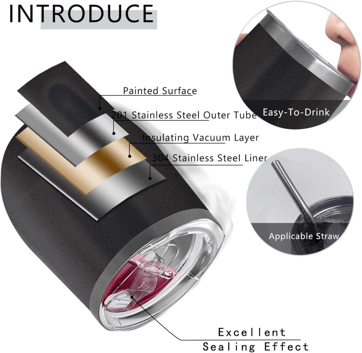 Tumbler Mess With The Crabo You Get The Stabo Tumbler Insulated for Hot and Cold Stainless Tumbler with Lids and Straws for Mom for Office