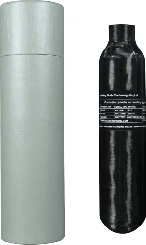 TUXING 4500Psi Pcp Air Tank 0.3L 18Cu in 300cc Carbon Fiber HPA Tank,Gas Cylinder,Paintball Hunting for PCP Air Rifle Gun Daystate and FX Thread M18 * 1.5