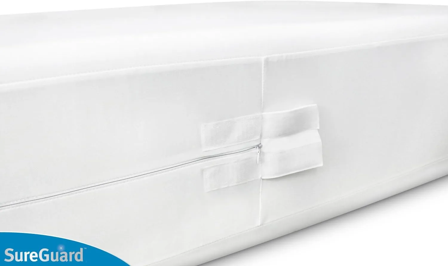 Twin Size SureGuard Box Spring Encasement - 100% Waterproof, Bed Bug Proof, Hypoallergenic - Premium Zippered Six-Sided Cover