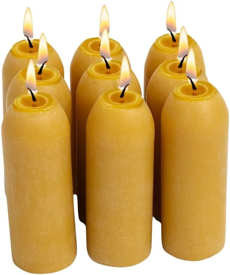 UCO 12-Hour Natural Beeswax Long-Burning Candles for UCO Candle Lanterns and Emergency Preparedness, Made in USA