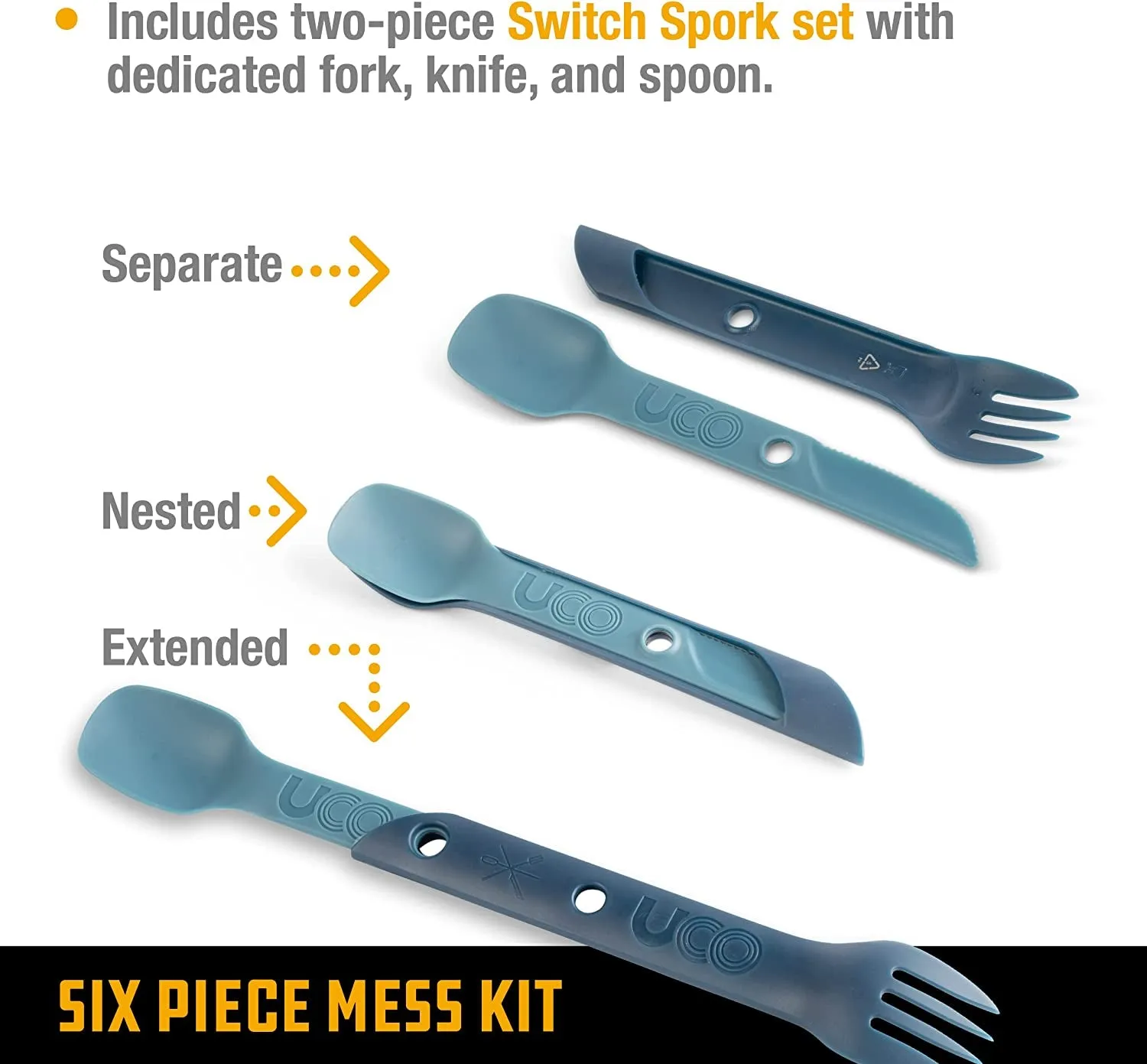Ultimate Outdoor Grub Grab-n-Go: The “I Swear I Can Cook” 6-Piece Mess Kit with Fancy Dishware and a Spork That Switches Sides!