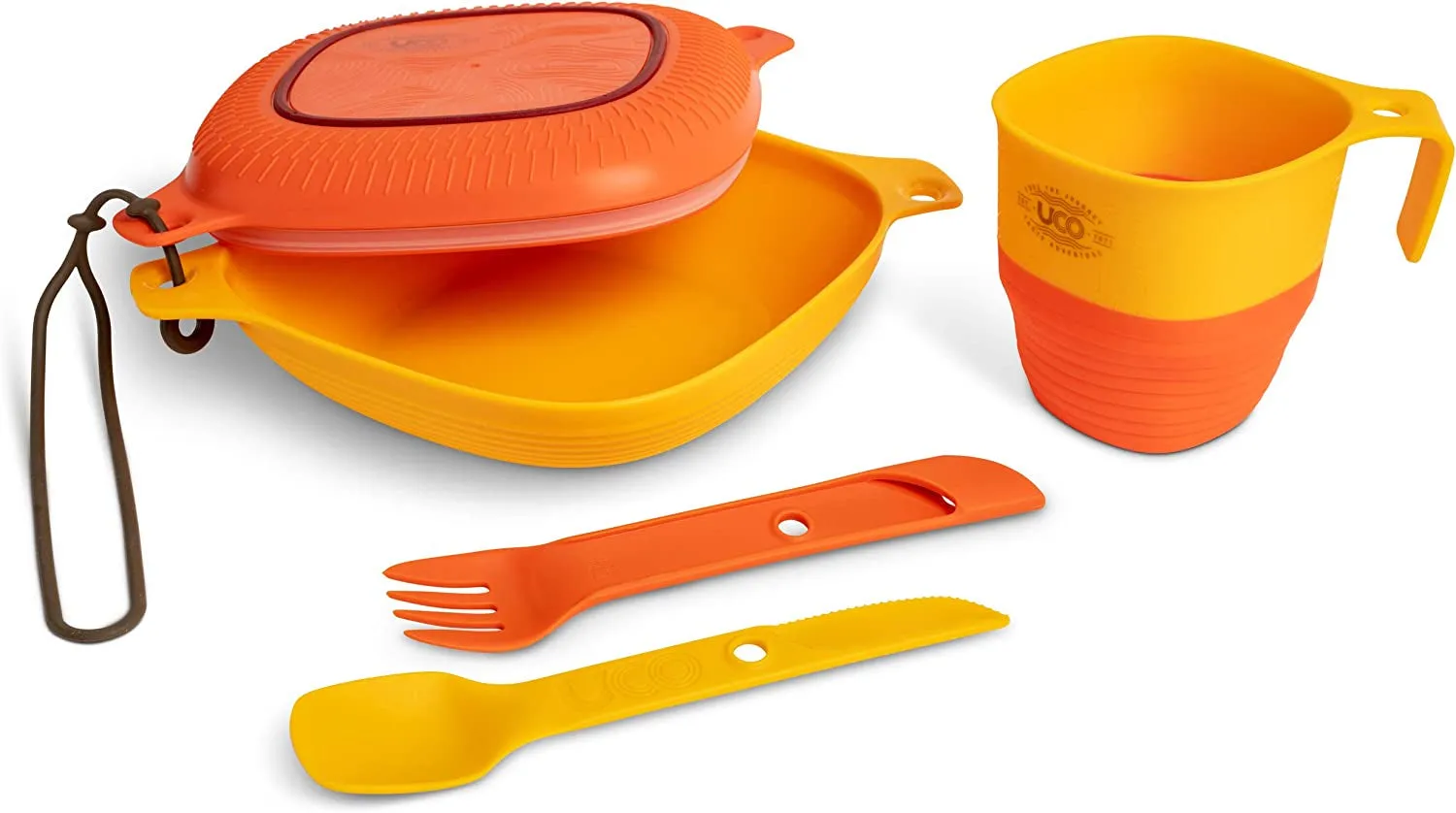 Ultimate Outdoor Grub Grab-n-Go: The “I Swear I Can Cook” 6-Piece Mess Kit with Fancy Dishware and a Spork That Switches Sides!