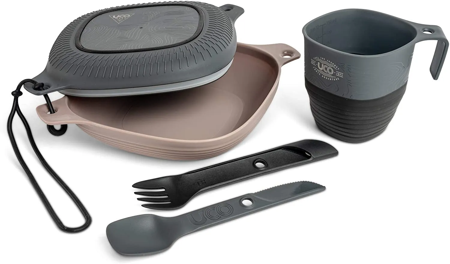 Ultimate Outdoor Grub Grab-n-Go: The “I Swear I Can Cook” 6-Piece Mess Kit with Fancy Dishware and a Spork That Switches Sides!