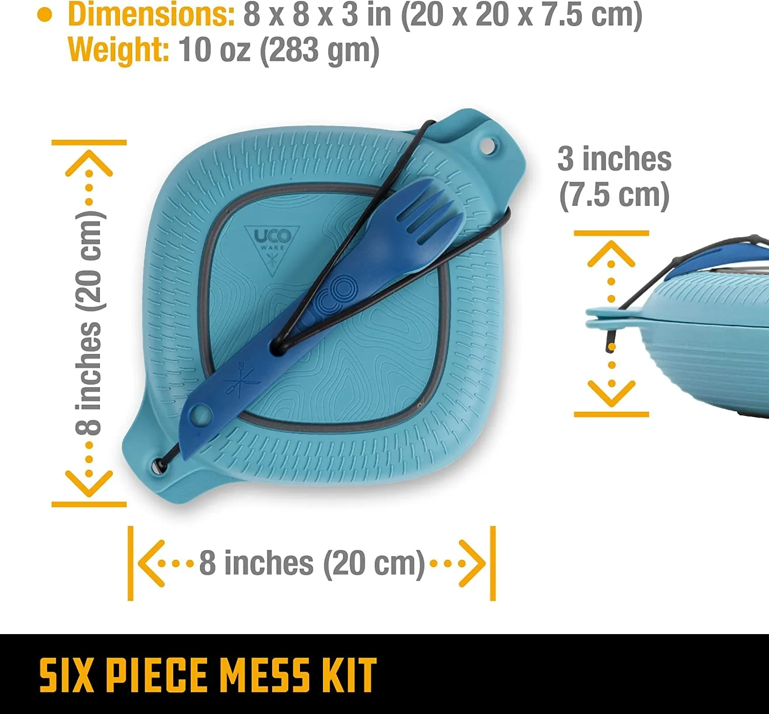 Ultimate Outdoor Grub Grab-n-Go: The “I Swear I Can Cook” 6-Piece Mess Kit with Fancy Dishware and a Spork That Switches Sides!
