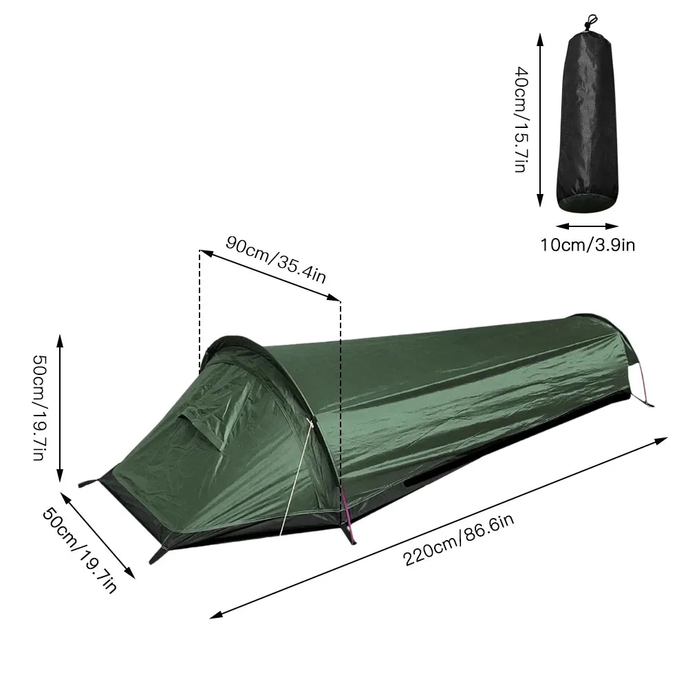 Ultralight Single Person Camping Tent with Waterproof Bottom