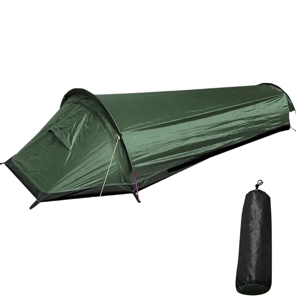 Ultralight Single Person Camping Tent with Waterproof Bottom