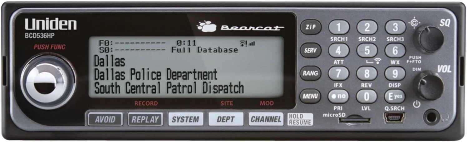 Uniden BCD536HP HomePatrol Series Digital Phase 2 Base/Mobile Scanner with HPDB and Wi-Fi. Simple Programming, TrunkTracker V, S.A.M.E. Emergency/Weather Alert. Covers USA and Canada.