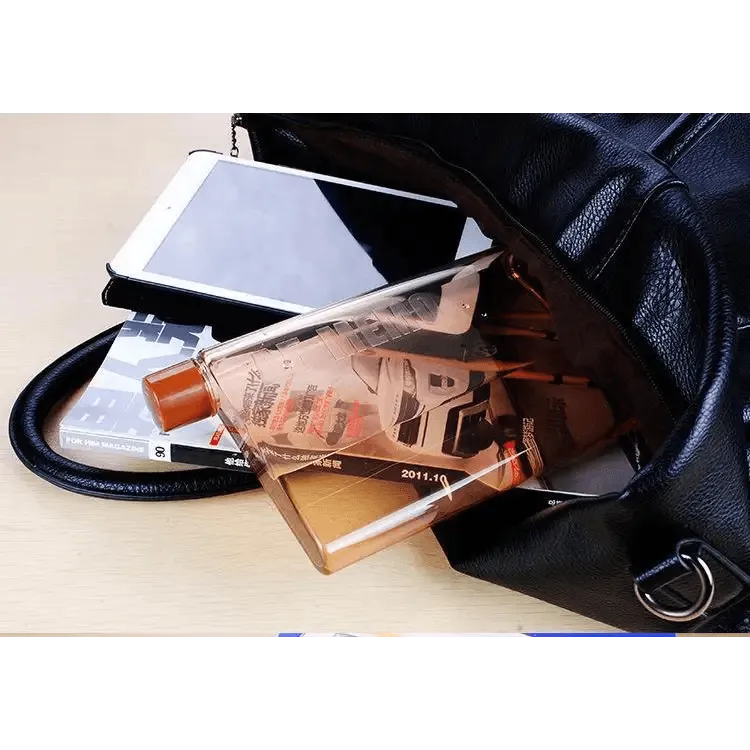 Unique Design Portable Book Paper Cup Botlte Flat Water Bottle Clear Paper Pad Water Bottle Flat Drinks Kettle Notebook Drink Bottle for Water