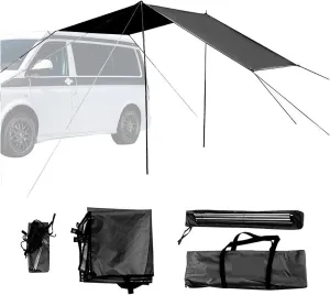 Universal Awning Sun Canopy Sunshade Waterproof Tarp Tent Shade for Motorhome Campervan Outdoor Camping Tourist Beach
