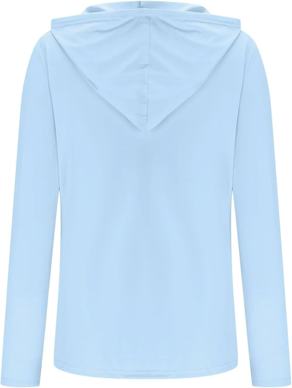 UPF 50  Women's Sun Shirt UV Protection Hoodie Lightweight Breathable Long Sleeve Outdoor Rash Guard Hooded T-Shirt