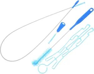 Vaguelly Hydration Pack Cleaning Brush Water Bottle Brush Set Baby Bottle Pipe Cleaner Multifunctional Blue