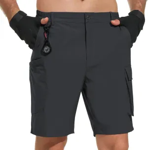 VAYAGER Men's Stretch Cargo Shorts Quick Dry Lightweight Shorts for Hiking Golf Travel Outdoor Casual