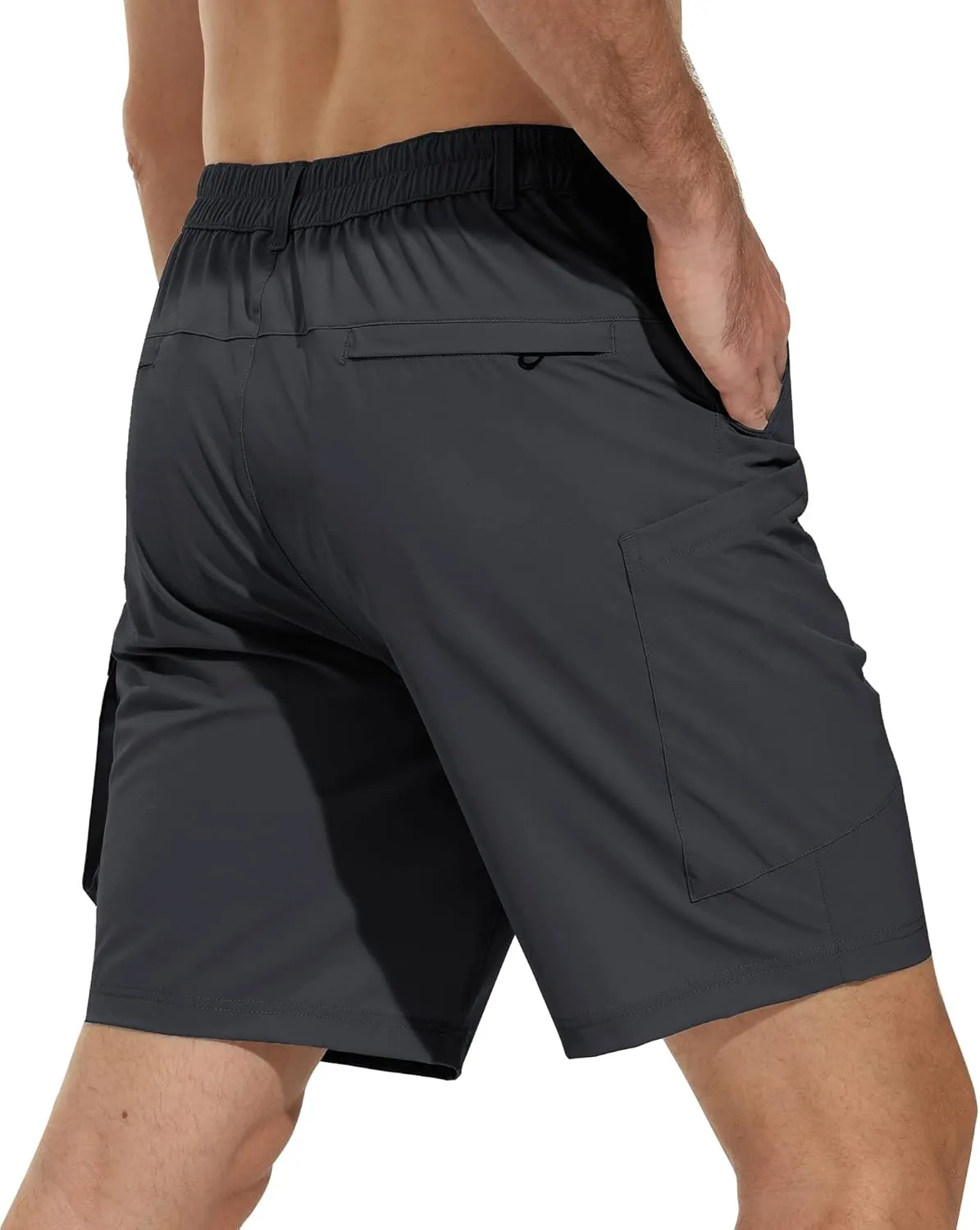 VAYAGER Men's Stretch Cargo Shorts Quick Dry Lightweight Shorts for Hiking Golf Travel Outdoor Casual
