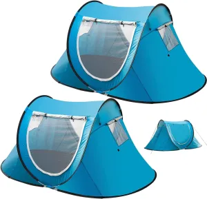 Vaygway Pop-up Tent and Automatic Instant Portable Cabana - Premium Quality 2-4 Person Easy Throw Setup Windproof Waterproof Travel Cabana Beach Tent Shelter- for Hiking, Camping & Outdoor Activities
