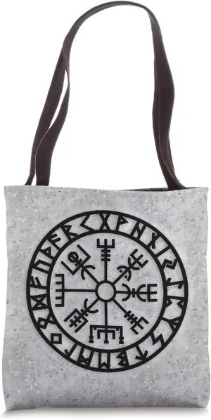 Vegvisir Viking compass rune protection symbol Celts Nordic Tote Bag