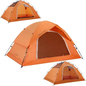 Vela Camping Tent for 2 Person, 4 Person, 6 Person - Waterproof Two Person Tents for Camping, Small Easy Up Tent for Family, Outdoor, Kids, Scouts in All Weather and All Season by Clostnature