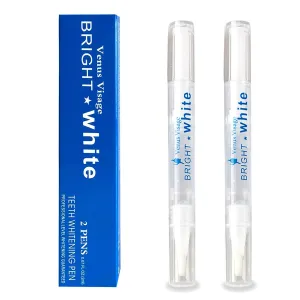 Venus Visage Award Winning Teeth Whitening Pen, 20  Uses - Teeth whitening Gel Professionally formulated - Best Teeth whitening Gel Pen Teeth Whitener - Low Sensitivity (Mint) (0.07 Fl Oz (Pack of 2))