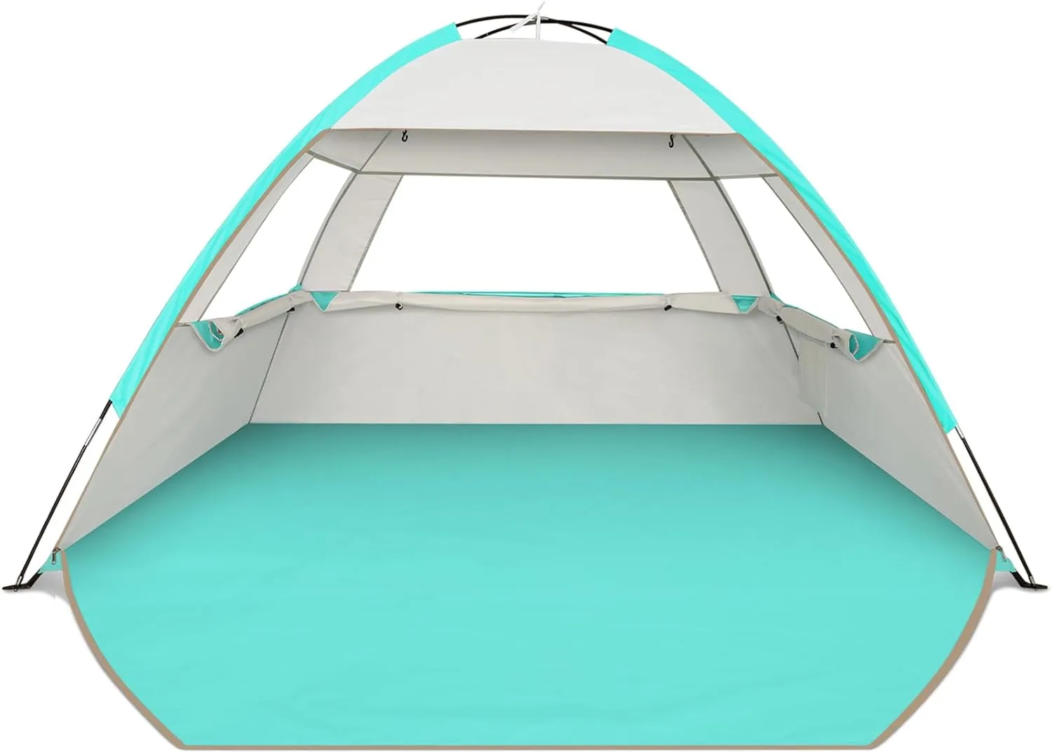 Venustas Beach Tent Sun Shelter for 3-10 Person, UPF 50  UV Protection Canopy, Lightweight and Easy Setup Cabana, Portable Beach Shade